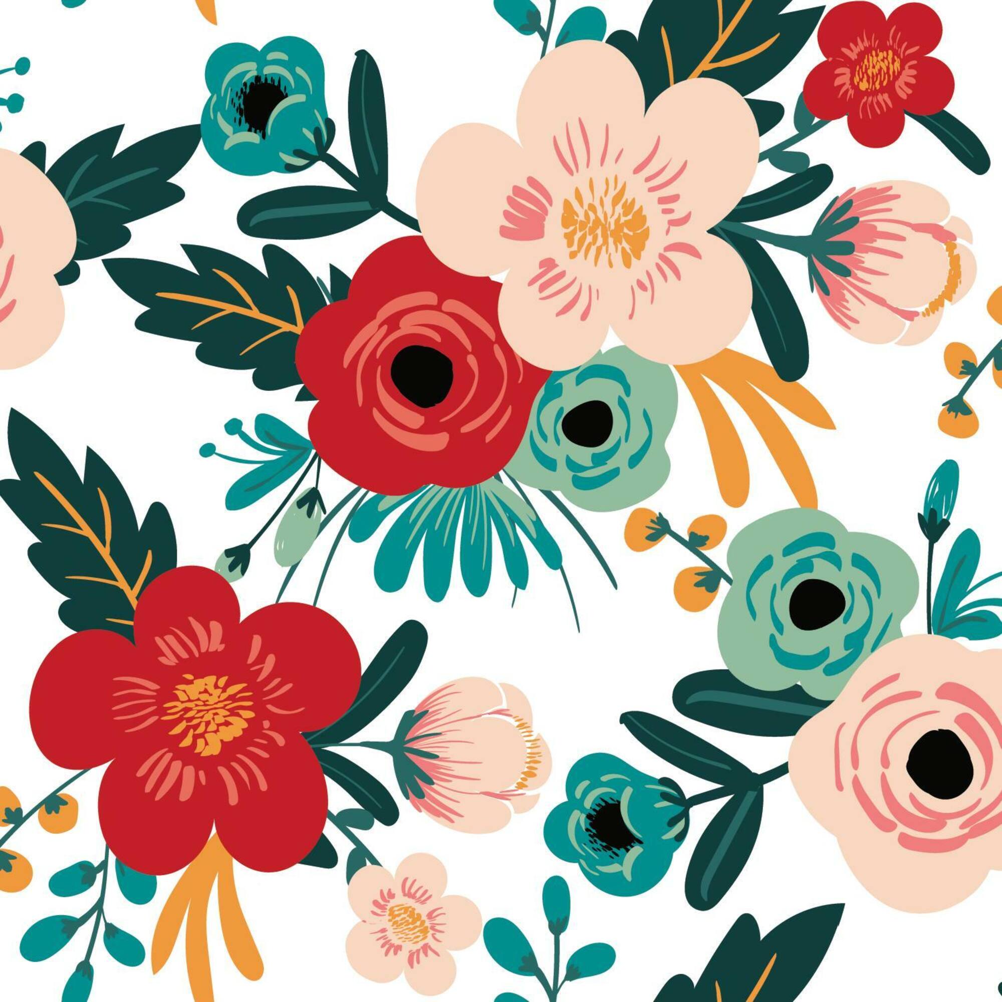 RoomMates Poppy Floral Peel & Stick Wallpaper